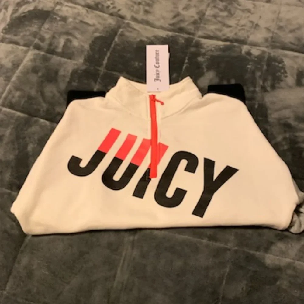 Juicy Couture Colorblock Half-Zip Pullover Sweat